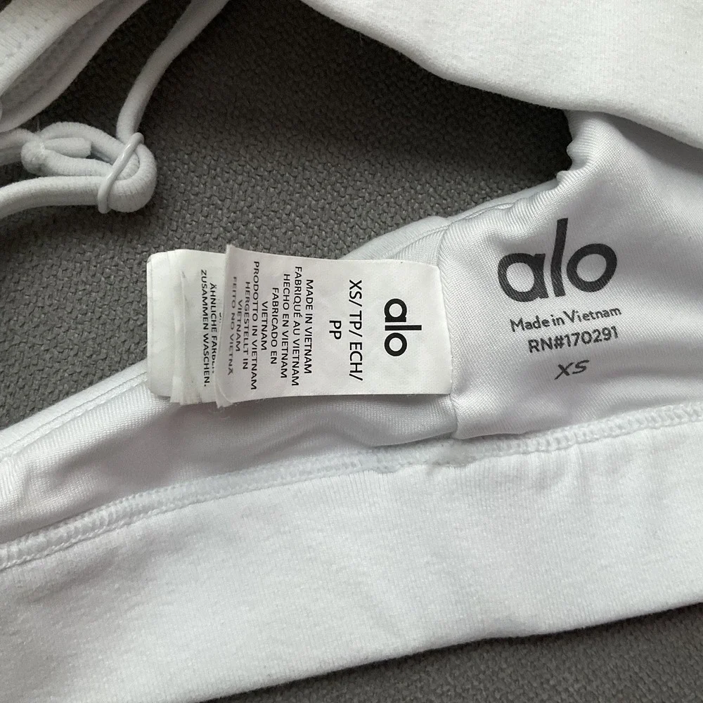 Alo Yoga Splendor Bra White/Black XS